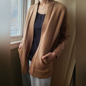 J. Crew Tan Boiled Wool Women's Sweater Cardigan